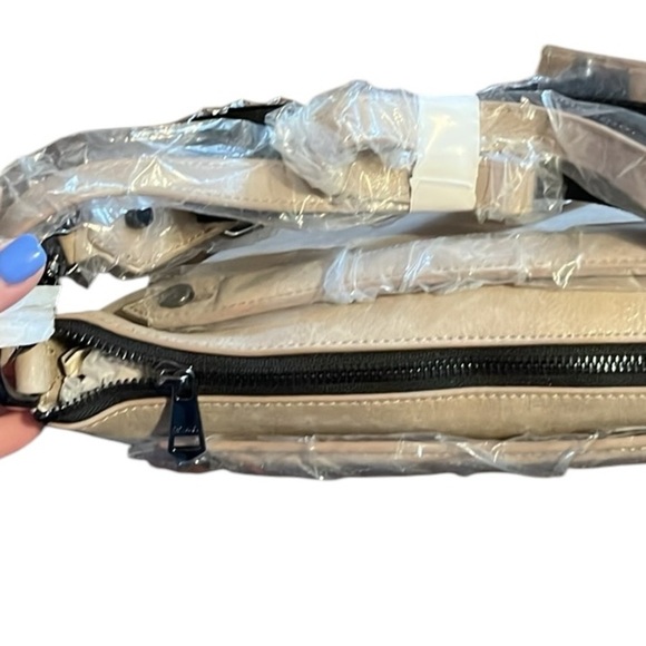 Botkier Warren Convertible Hobo Bag with Front Pocket & gunmetal hardware studs - Picture 6 of 11